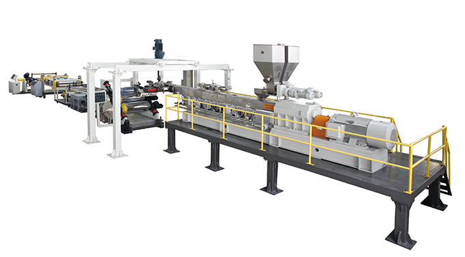 雙螺桿免干燥排氣型PET片材生產線